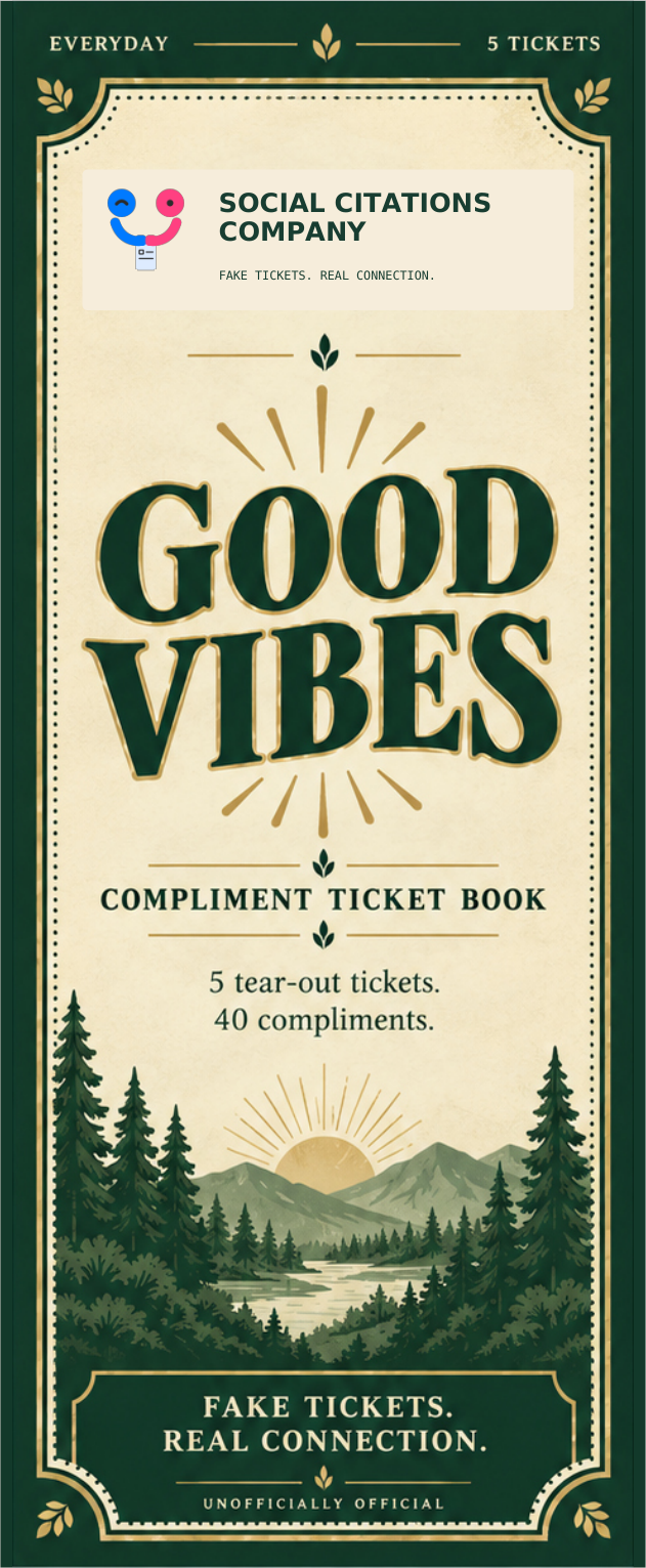 Good Vibes printed booklet cover