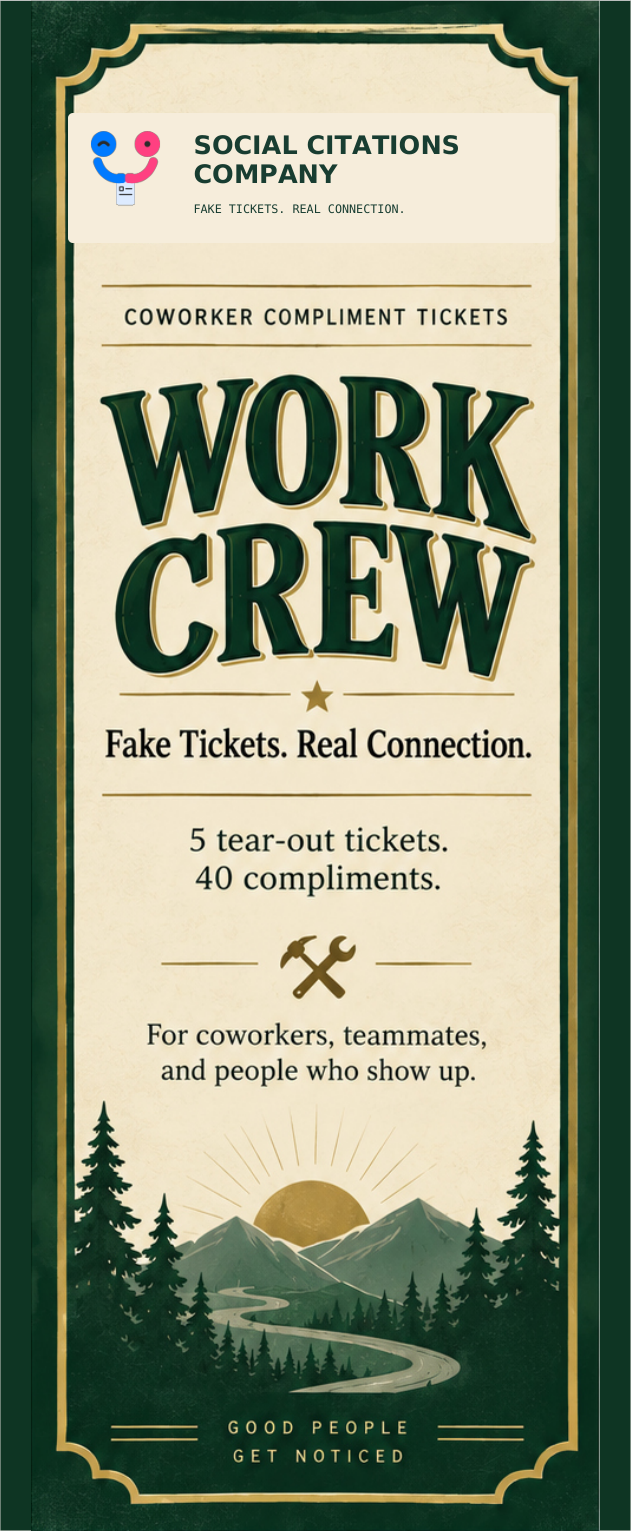 Work Crew printed booklet cover